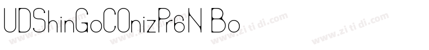 UDShinGoCOnizPr6N Bo字体转换